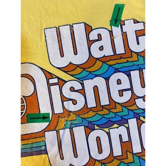 Walt Disney, Vintage, T-Shirt, Yellow, Adult Medium, Classic - Picture 3 of 6